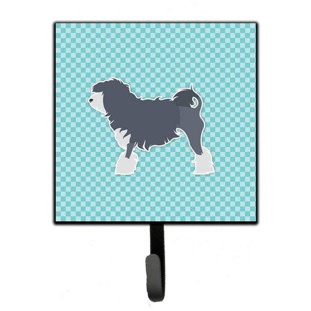 Carolines Treasures Lowchen Checkerboard Blue Leash or Key Holder BB3735SH4